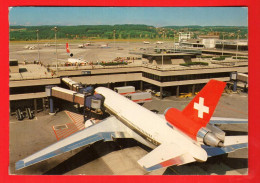 KAS-40  Swissair Airport Of Zürich   Non Circulé  Grand Format - Aerodrome