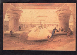 CPM Reproduction - VIEW FROM UNDER THE PORTICO OF THE TEMPLE OF EDFOU, UPPER EGYPT - Lithograph By David Roberts - Edfu