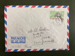 LETTRE Pour La FRANCE TP NATURA PORC FER 2,20 OBL.28-10 1989 ORDINO - Storia Postale