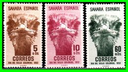 ESPAÑA COLONIAS ESPAÑOLAS (SAHARA ESPAÑOL – AFRICA ) SERIE SELLOS DEL AÑO 1952 DIA DEL SELLO - NUEVOS - - Sahara Español