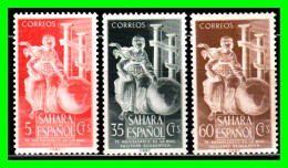 ESPAÑA COLONIAS ESPAÑOLAS (SAHARA ESPAÑOL – AFRICA ) SERIE SELLOS DEL AÑO 1953 ANIVERSARIO DE LA REAL SOCIEDAD- - Sahara Español