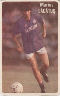 Delcampe - Romania - Calendar - Calendrier - Football - Marius Lacatus - Steaua Bucuresti (1991) - Petit Format : 1991-00
