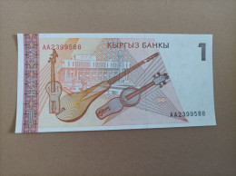 Billete De KYRGYZSTAN De 1 COM, Serie AA, Año 1999, UNC - Kirguistán