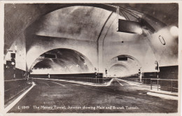 England Liverpool The Mersey Tunnel Junction Showing Main And Bracnh Tunnels Real Photo - Liverpool