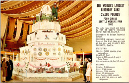 Washington Seattle 1962 World's Fair The Food Circus The World's Largest Birthday Cake - Seattle