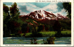 Colorado Mount Sopris From Crystal River Near Glenwood Springs - Rocky Mountains