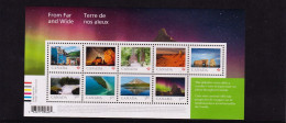 2018 Canada From Far And Wide Scenic Photography Mini Sheet Of 9 MNH - Neufs