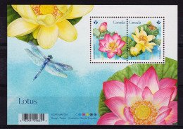 2018 Canada Lotus Flower Mini Sheet Of 2 MNH - Neufs