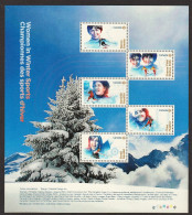 2018 Canada Women In Winter Sports Mini Sheet Of 5 Stamps MNH - Neufs