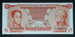 5 BOLIVARES VENEZUELA 1989 PLANCHA SC/UNC - Venezuela