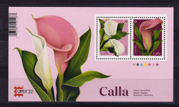 2022 Canada Flower Callas Mini Sheet Overprint CAPEX22 MNH - Nuovi