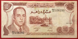 MAROC 10 Dirhams 1985 P#57 XF - Morocco