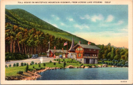 New York Adirondacks Toll House On Whiteface Maountain Highway From Across Lake Stevens Curteich - Adirondack