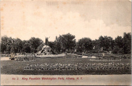New York Albany Washington Park King Fountain - Albany