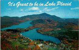 New York Adirondacks Lake Placid Showing Mirror And Placid Lakes - Adirondack