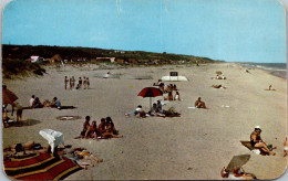 New York Long Island Montauk Hither Hills State Park Beach Scene Ocean Bathing - Long Island