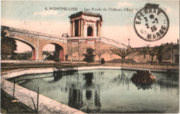 CPA 34 (Hérault) Montpellier - Les Bords Du Château D'eau Du Peyrou TBE Colorisée, éd. Nouvelles Galeries - Châteaux D'eau & éoliennes