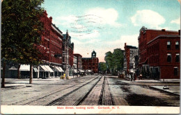 New York Cortland Main Street Looking North 1909 - Rochester