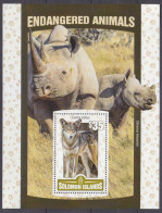 2016 Solomon Islands  3620/B504 Endangered Animal 11,00 € - Rhinocéros