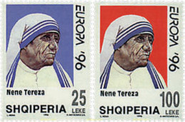 78680 MNH ALBANIA 1996 EUROPA CEPT. MUJERES CELEBRES - Moeder Teresa