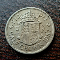 1957 Half Crown, United Kingdom, Elizabeth - K. 1/2 Crown