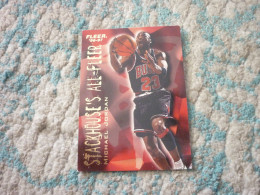 Michael Jordan Stackhouse's All Fleer #4 1996-97 NBA Basket Basketball Card - 1990-1999