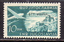 TRIESTE B 1954 POSTA AEREA AIR MAIL ESPERANTO CONGRESS FRANCOBOLLI DI YUGOSLAVIA SOPRASTAMPATO JUGOSLAVIA 10d MNH - Luftpost