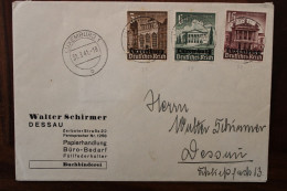 LUXEMBURG 1941 Dessau Cover Luxembourg Besetzung - 1940-1944 Occupazione Tedesca