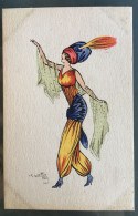 Naillod - Femme Costume D'inspiration Arabe. Turban, Voile, Pantalon Bouffant. - Naillod