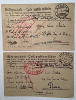 Schweiz "PRISONNIERS DE GUERRE INTERNÉS EN SUISSE" GENÈVE1917 KONSTANZ ZENSUR>Douai France (POW WW1 1914-1918censure Kgf - Brieven En Documenten