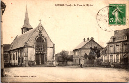 16522 Cpa 27 Routot - La Place De L'Eglise - Routot