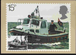 CPJ GB 1979 Métiers Police - Gendarmerie Patrouille Maritime River Patrol - Secourisme