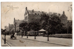 Allemagne - KARLSRUHE --1914-- Grenadier-Kaserne ( Attelage , Tramway ) - Karlsruhe