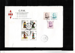 MONACO Enveloppe 7 Timbres De 2007 - Marcophilie