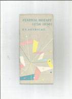 Vieux Papiers  Musique Bicentenaire Amedée Mozart 1956 Annee Jubilaire En Autriche - Programmes