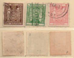 Neuseeland 1943-1945 MiNr.: ST58, ST60, ST67 Stempelmarken Gestempelt New Zealand Stamp Duty Used - Fiscali-postali