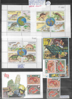 NAZIONI VARIE ** 1966/1998, 3 Serie Complete + 6 BLOCCHI FOGLIETTO. Animali Vari - Collections (sans Albums)