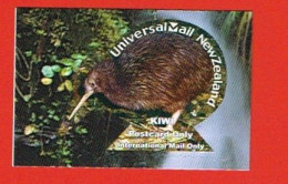 Nouvelle Zélande. Kiwi. Universal Maill; Poste Privée. Timbre Pour Carte Postale - Kiwi