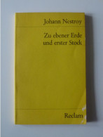 Johann Nestroy. Zu Ebener Erde Und Erster Stock Reclam 3109 [2]. Second Hand. D'occasion - Non Classés