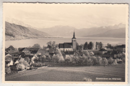 C6834) SEEWALCHEN Am ATTERSEE - Kirche Gärten - Häuser ALT - Attersee-Orte