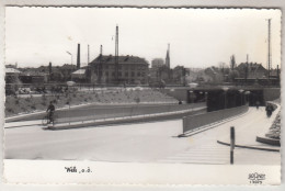 C6835) WELS - OÖ - Unterführung - Zug - Radfahrer 1964 - Wels