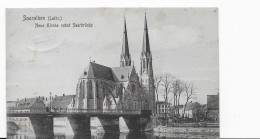 57 - SAARALBEN - NEUE KIRCHE - Cachet Zug 1212 Bahnpost - Sarralbe