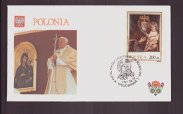 Pologne, Enveloppe Avec Cachet " Visite Du Pape Jean-Paul II " Du 7 Juin 1991 à Wlocawek - Máquinas Franqueo (EMA)