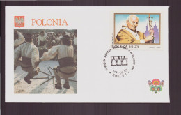 Pologne, Enveloppe Avec Cachet " Visite Du Pape Jean-Paul II " Du 3 Juin 1991 à Kielce - Franking Machines (EMA)