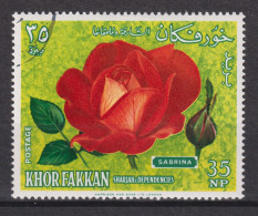 1966 Khor Fakkan  Mi:AE-KF 55A, Yt:AE-KF 25-B, Red Yellow Polyantha Hybrid "Sabrina"; French Breeding - Khor Fakkan