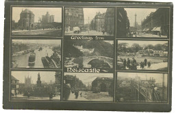 RPPC Multiview Greetings From NEWCASTLE Sent 1932 - Newcastle-upon-Tyne