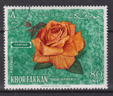 1966 Khor Fakkan  Mi:AE-KF 57A, Yt:AE-KF 25-D, Yellow Red Polyantha Hybrid "Fantan; French Breeding - Khor Fakkan