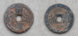 Ancient Annam Coin  Tu Duc Thong Bao 1848-1883 ( Zinc Coin ) Reverse Large Ha Noi - Vietnam