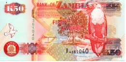 Zambie - Pk N° 37b - 50 Kwacha - Zambie