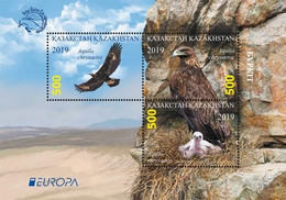 KAZAKHSTAN /KASACHSTAN /KAZAJISTAN  -EUROPA 2019 -NATIONAL BIRDS.- "AVES -BIRDS -VÖGEL-OISEAUX"- SOUVENIR SHEET - 2019